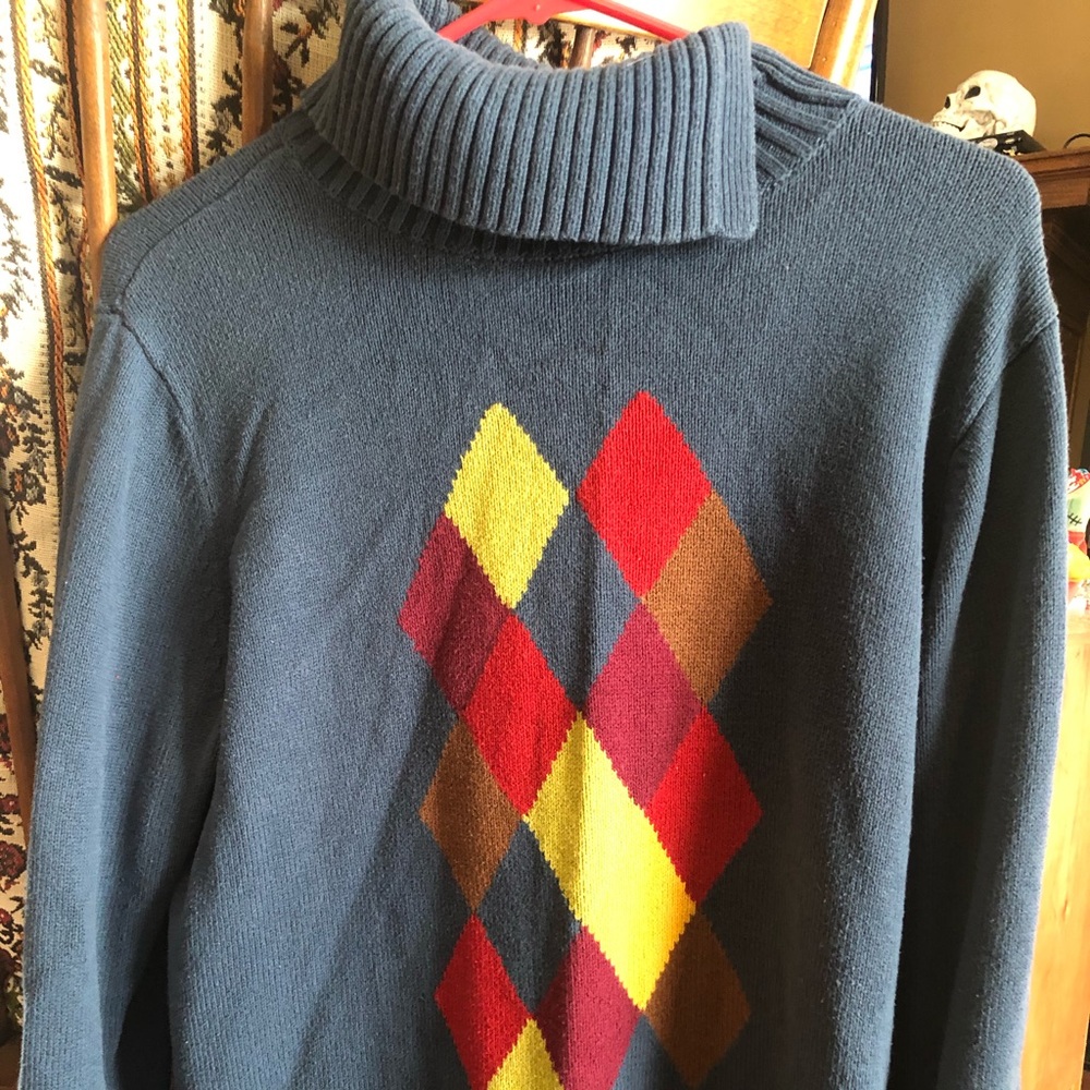XL Liz Claiborne Argyle Sweater